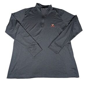 Virginia Cavaliers | Vansport | Charcoal Gray| Mens | Quarter Zip Pullover | 2XL